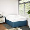 vidaXL Bed Frame without Mattress Blue 120x190 cm Small Double Velvet