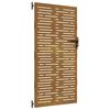 vidaXL Garden Gate 85x200 cm Corten Steel Square Design