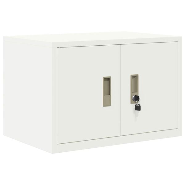 vidaXL Storage Cabinet White 60 x 40 x 40 cm Cold-Rolled Steel