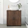 vidaXL Bathroom Cabinet with Storage Brown Oak 61 x 35 x 64 cm