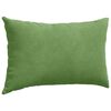 vidaXL Sofa Pillows 2 pcs Light green 50 x 30 cm Corduroy Fabric