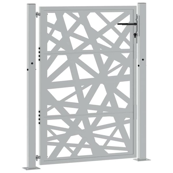 vidaXL Garden Gate 100x125 cm Weathering Steel Light Design
