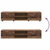 vidaXL TV Cabinet Set with Drawer FLORIN Old Wood Engineered Wood