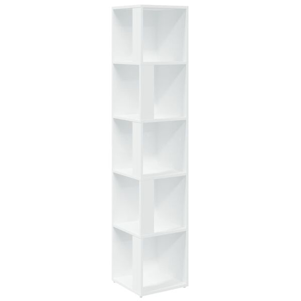 vidaXL Corner Cabinet White 33x33x164.5 cm Engineered Wood