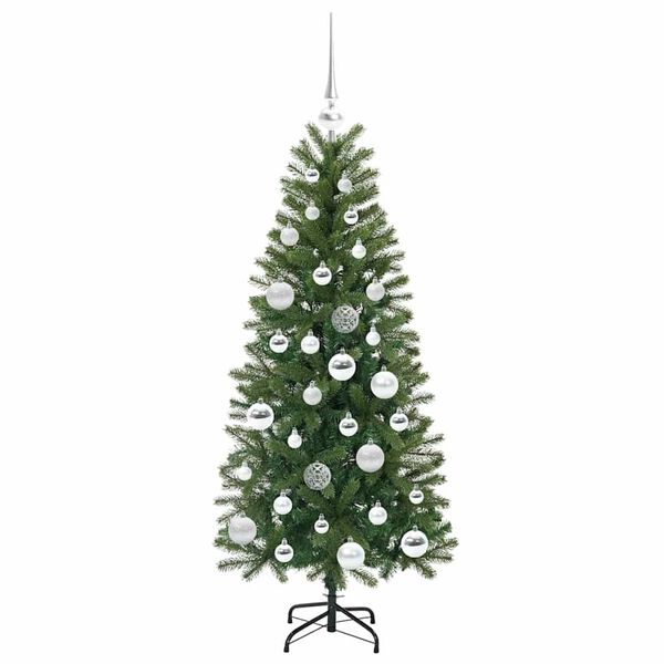 vidaXL Artificial Christmas Tree with 150 LEDs Green 120 cm PE and PVC