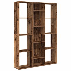 vidaXL Room Divider/Book Cabinet Old Wood 100x24x140 cm Engineered Wood