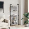 vidaXL Bookshelf Grey Sonoma 155.5x24x166.5 cm Engineered Wood