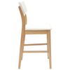 vidaXL Dining Chairs 2 pcs Natural 48 x 49 x 95 cm Solid Rubber Wood