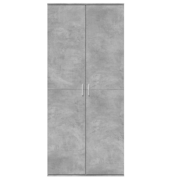 vidaXL Highboard Concrete Grey 80x35x180 cm Engineered Wood