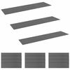 vidaXL Stair Mats 15 pcs 76 x 20 cm Light Grey Polyester Rectangular