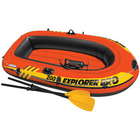 Intex Challenger 3 Set Inflatable Boat with Oars and Pump 68370NP