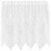 vidaXL Lace Curtain with Curtains Floral White 80 x 150 cm Polyester