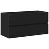vidaXL Bathroom Cabinet Black Oak 90 x 38.5 x 45 cm Engineered Wood