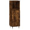 vidaXL 3 Piece Bathroom Furniture Set Smoked Oak Engineered Wood