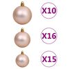 vidaXL Artificial Pre-lit Christmas Tree with Ball Set Gold 240 cm PET