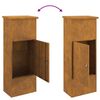 vidaXL Parcel Drop Box Rusty 44.5 x 29 x 110.5 cm Weathering Steel