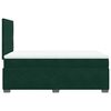 vidaXL Box Spring Bed with Mattress Dark Green 120x190 cm Small Double Velvet