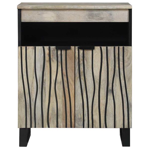 vidaXL Media Storage Cabinets & Racks White and Black 60 x 33 x 75 cm