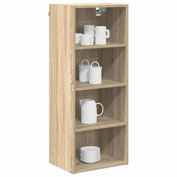 vidaXL Hanging Cabinet Sonoma Oak 40 x 29.5 x 100 cm Engineered Wood