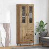 vidaXL Highboard with Drawer 2 pcs Artisan Oak Engineered Wood