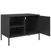 vidaXL TV Cabinets 2 pcs Black 68x39x50.5 cm Steel