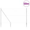 vidaXL Fence Post Silver 50 x 1.6 m (50 mm mesh) Steel