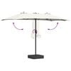 vidaXL Garden Parasol Sand 385 x 209 x 244 cm Polyester and Steel