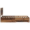 vidaXL Bed Frame with Headboard Old Wood 90 x 190 cm Engineered Wood