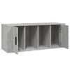 vidaXL TV Cabinet Concrete Grey 100x35x40 cm Engineered Wood