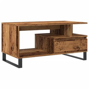 vidaXL Coffee Table Old Wood 90x49x45 cm Engineered Wood