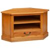 vidaXL CornerTVCabinet Natural 79 x 40 x 46 cm Solid Mahogany Wood