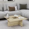 vidaXL Coffee Table Sonoma Oak 79.5x79.5x30 cm Engineered Wood