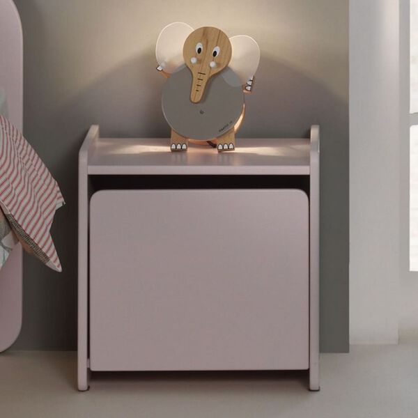 Vipack Nightstand Kiddy with Door Wood Old Pink