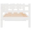 vidaXL Day Bed without Mattress White 80x200 cm Solid Wood Pine