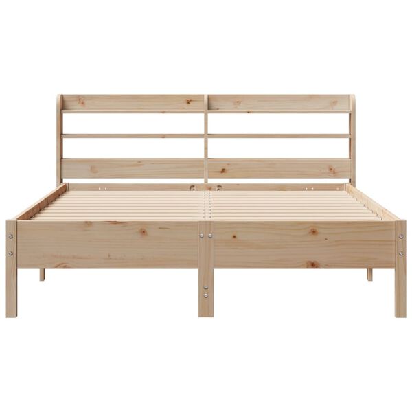 vidaXL Bed Frame without Mattress 160x200 cm Solid Wood Pine