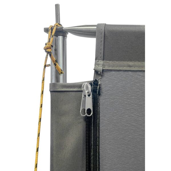 Bo-Camp Windbreak Ellen 150x140cm Grey and Anthracite 2 Parts