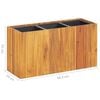 vidaXL Garden Raised Bed with 3 Pots Solid Acacia Wood