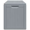 vidaXL Garden Storage Box 180L Grey PP Wood Look