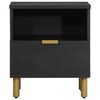 vidaXL Bedside Cabinet Black 40x33x46 cm Engineered Wood