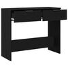 vidaXL Console Table Black oak 90 x 36 x 75 cm Engineered wood