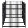 vidaXL Outdoor Dog Kennel Steel 7.37 m&sup2;
