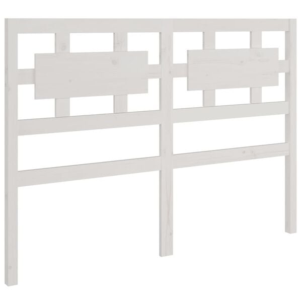 vidaXL Bed Headboard White 185.5x4x100 cm Solid Wood Pine