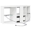 vidaXL Corner LED TV Cabinet High gloss White 100 x 40 x 50 cm