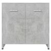 vidaXL Bathroom Cabinet Concrete Grey 60x33x61 cm Engineered Wood