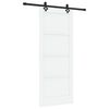 vidaXL Sliding Door ORKDAL White 83 x 202 cm Solid Pine Wood
