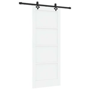 vidaXL Sliding Door ORKDAL White 83 x 202 cm Solid Pine Wood
