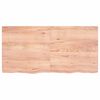 vidaXL Table Top Light Brown 120x60x(2-6) cm Treated Solid Wood Oak