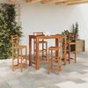 vidaXL Bar Table Solid Acacia Wood 120x60x105 cm