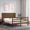 vidaXL Bed Frame without Mattress Honey Brown 140x190 cm Solid Wood