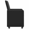 vidaXL Dining Chairs with Wheels 2 pcs Black 57 x 66 x 94 cm